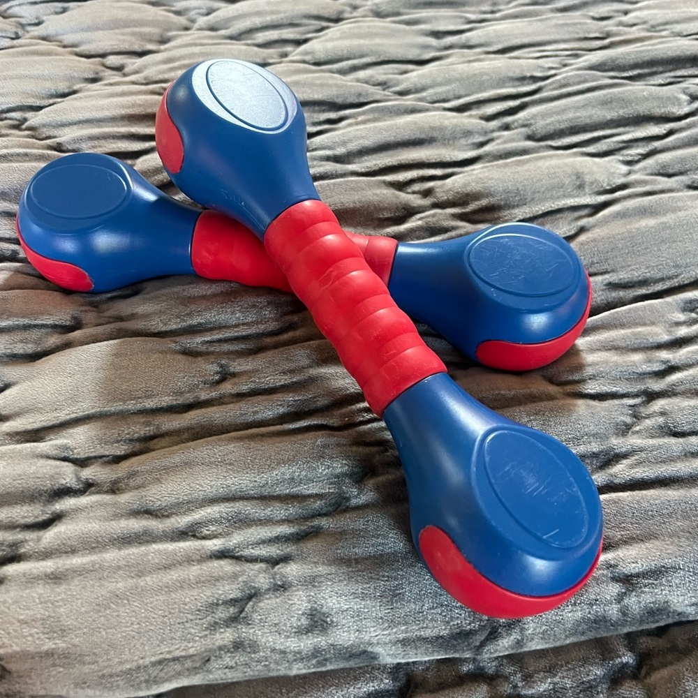 Blue and Red Weight Watchers 1 lb weights